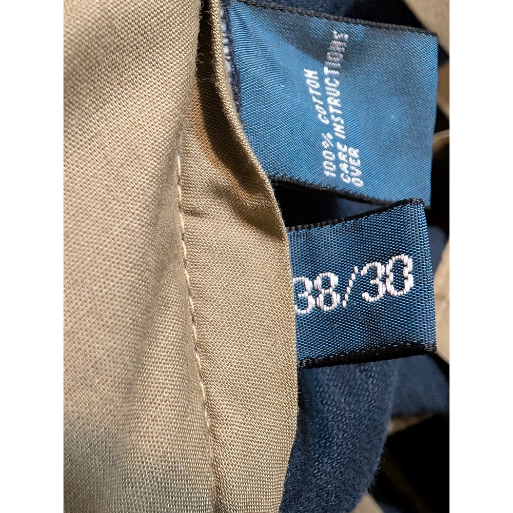 Polo Ralph Lauren Mens Navy Blue Wide Wale Corduroy Pleated Pants 38x30 Relaxed - Picture 6 of 9